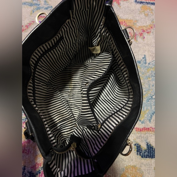 Kate Spade Kingston Drive Vivian Black Leather Tote with Zip Closure - Picture 10 of 13